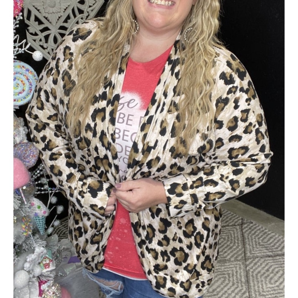 Now N Forever taupe leo cardigan